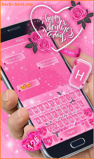 Happy Valentine Day Keyboard Theme screenshot