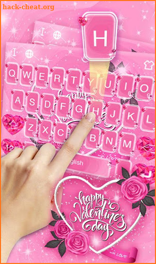 Happy Valentine Day Keyboard Theme screenshot