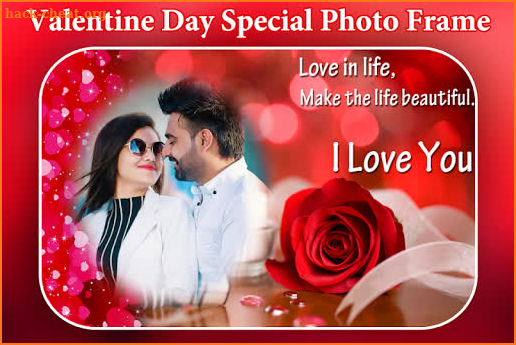 Happy Valentine Day Photo Frame : Editor screenshot