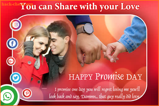 Happy Valentine Day Photo Frame : Editor screenshot