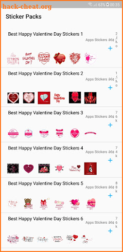 Happy Valentine Day Stickers screenshot