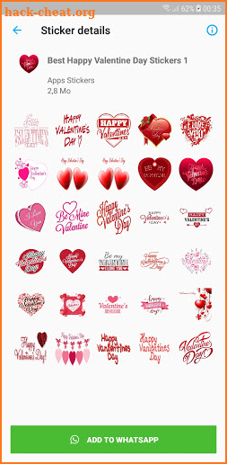 Happy Valentine Day Stickers screenshot