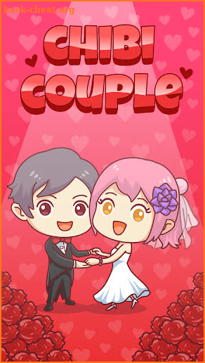 Happy Valentine's Day - Chibi Couple Sticker screenshot