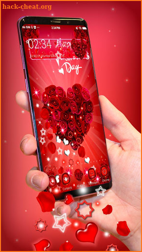 Happy Valentine's Day Gravity Launcher Theme screenshot