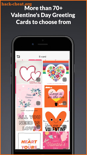 Happy Valentine’s day Greeting Cards @ E-Cards screenshot