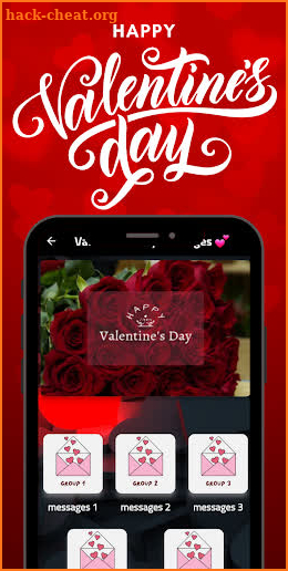 Happy valentine's Day Message‏ screenshot