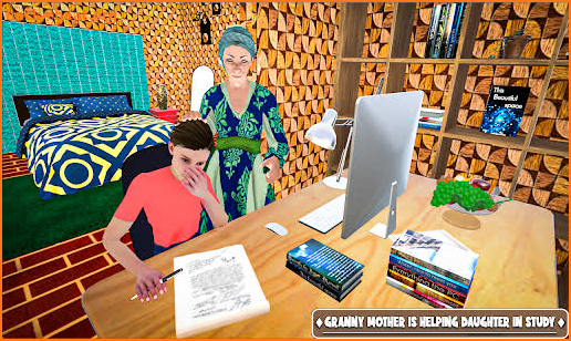 Happy Virtual Granny Family 3D screenshot