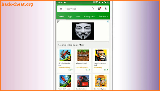 Happymod apk app with Download Games screenshot