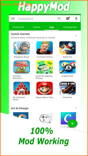 HappyMod Guide free skins - Happy Apps tips screenshot
