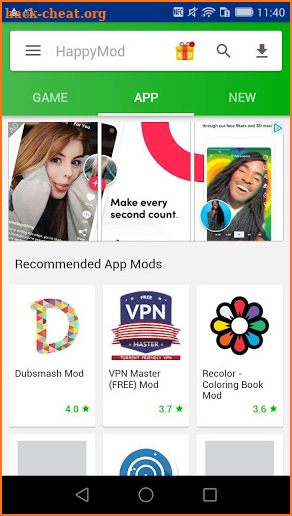 HappyMod Happy app screenshot