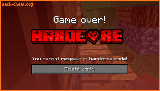 Hardcore Mod for Minecraft PE screenshot