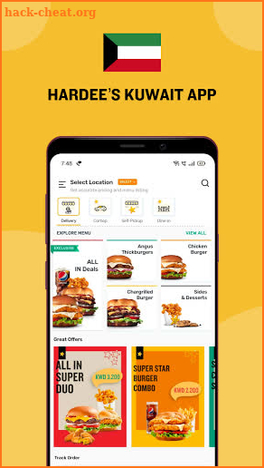 Hardee's Kuwait - Burger & Sandwich Meals! screenshot