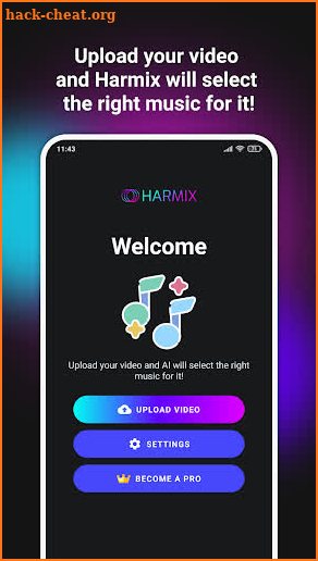 Harmix - add music to video screenshot