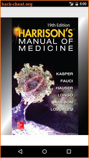 Harrison's Manual of Medicine 19th Edition screenshot