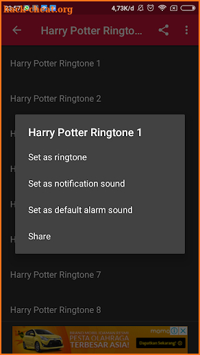 Harry Potter Ringtone Free screenshot