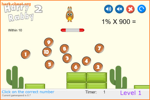 HarryRabby 2 Math Game - Simple Percentage FULL screenshot