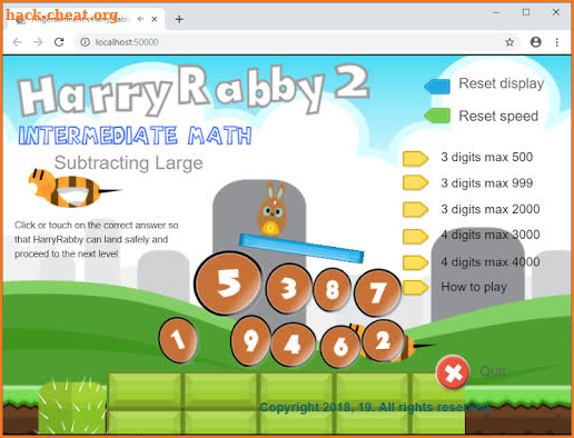 HarryRabby 2 Math Subtracting Large Numbers FULL screenshot