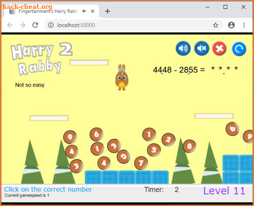 HarryRabby2 Math Subtraction with 2 Decimals FULL screenshot