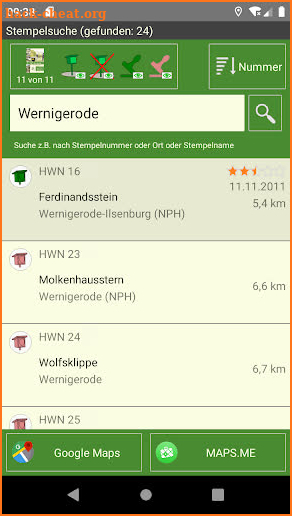 Harzer Wandernadel screenshot