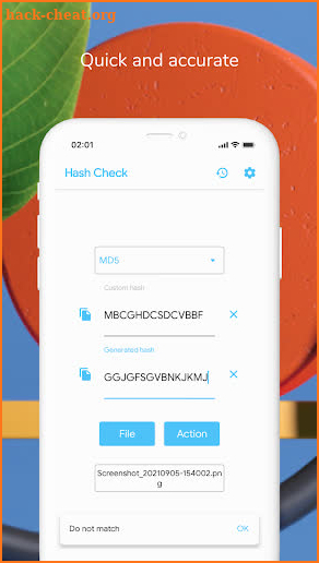 Hash Check screenshot