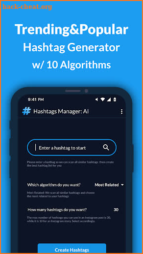 Hashtags Manager: AI screenshot