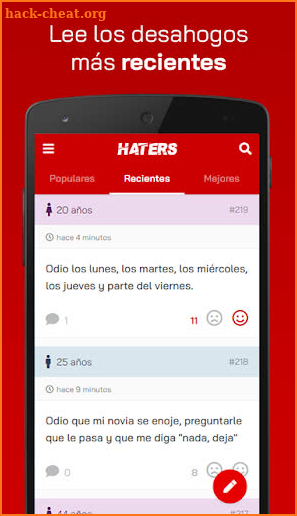 Haters — Odiemos juntos screenshot