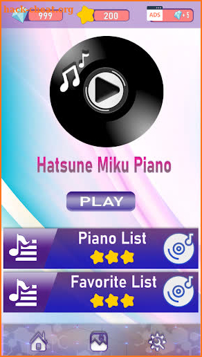 Hatsune miku Piano Tiles screenshot