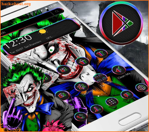Haunted Joker Theme screenshot
