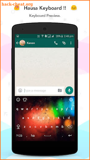 Hausa keyboard screenshot