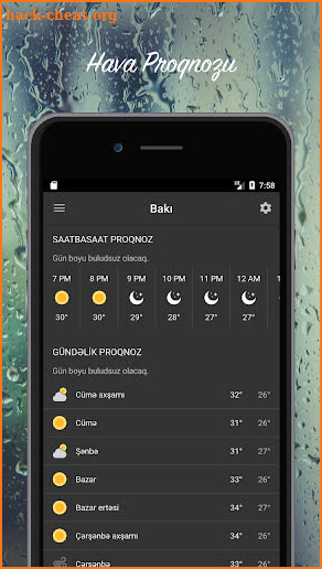 Hava Proqnozu - Azərbaycan screenshot