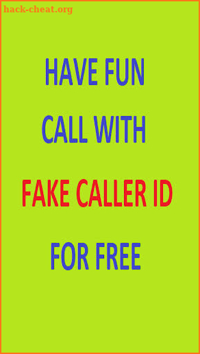 HAVE FUN WITH FREE SPOOF CALLS WITH FREE CREDIT screenshot