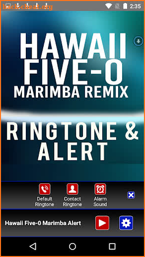 HawaII Five-O Marimba Ringtone screenshot