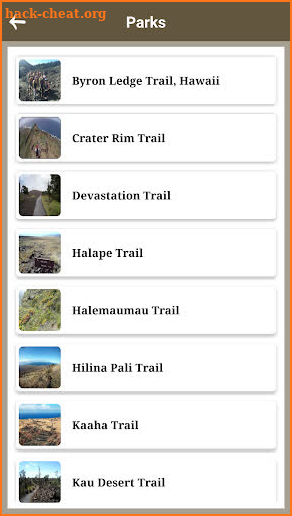 Hawaii Hiking Trails screenshot