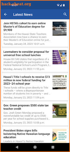 Hawaii State Teachers Assn. screenshot