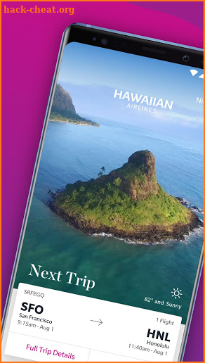 Hawaiian Airlines screenshot