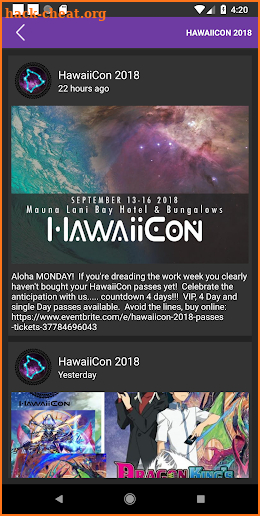 HawaiiCon screenshot