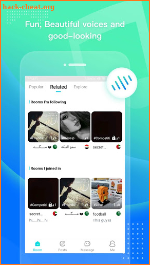Haya-Entertaining voice chat app screenshot