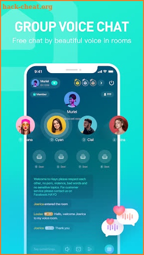 HAYO - Group Voice Chat Rooms screenshot