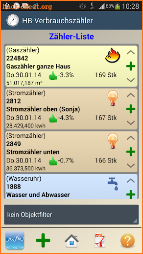 HB-Verbrauchszähler screenshot