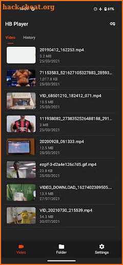 HB Video Player screenshot