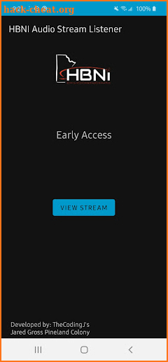 HBNI Audio Stream Listener screenshot