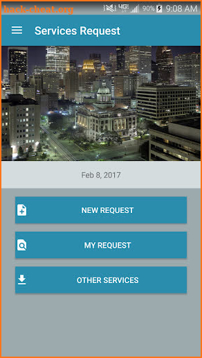 HC Service Request screenshot