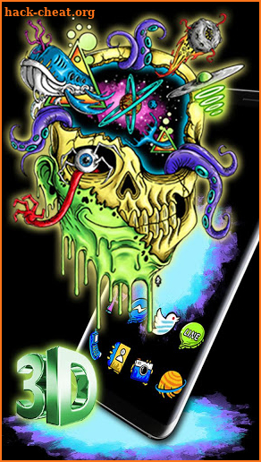 Hd Graffiti Skull Themes Live Wallpapers screenshot