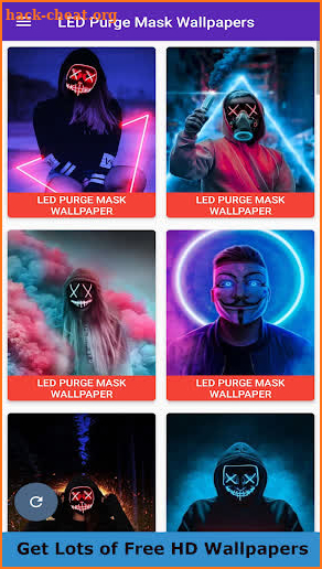 HD LED Purge Mask Wallpaper screenshot