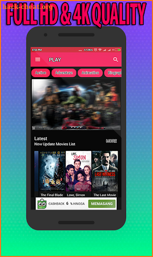 HD MOVIE ONLINE 2018 - HD MOVIE VIDEO PLAYER screenshot