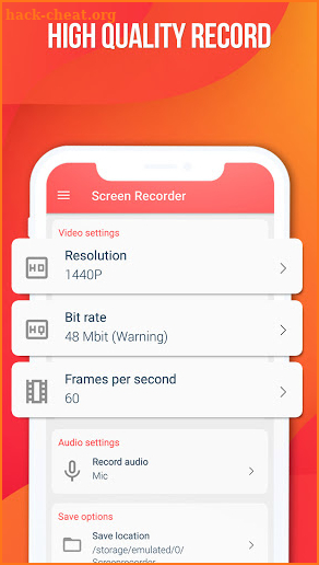 HD - Screen Recorder - Free - No watermark screenshot