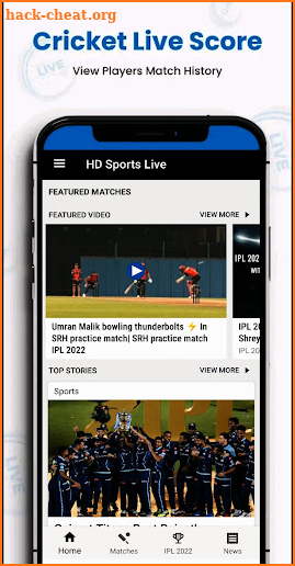 HD Sports - Live Cricket Score screenshot
