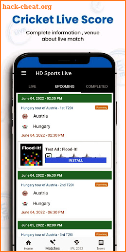 HD Sports - Live Cricket Score screenshot