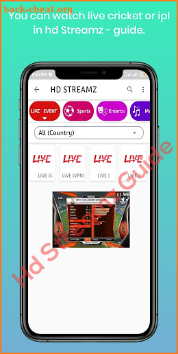 Hd Streamz For Live Cricket screenshot