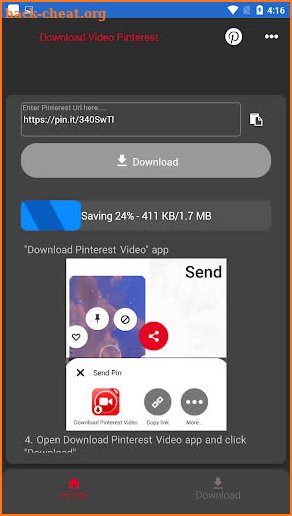HD Video Downloader for Pinterest screenshot